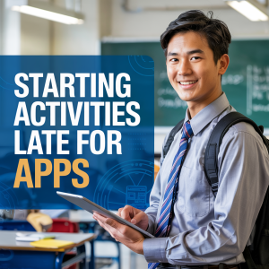 Starting Activity Late College App: How to Frame It