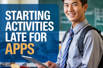 Starting Activity Late College App: How to Frame It